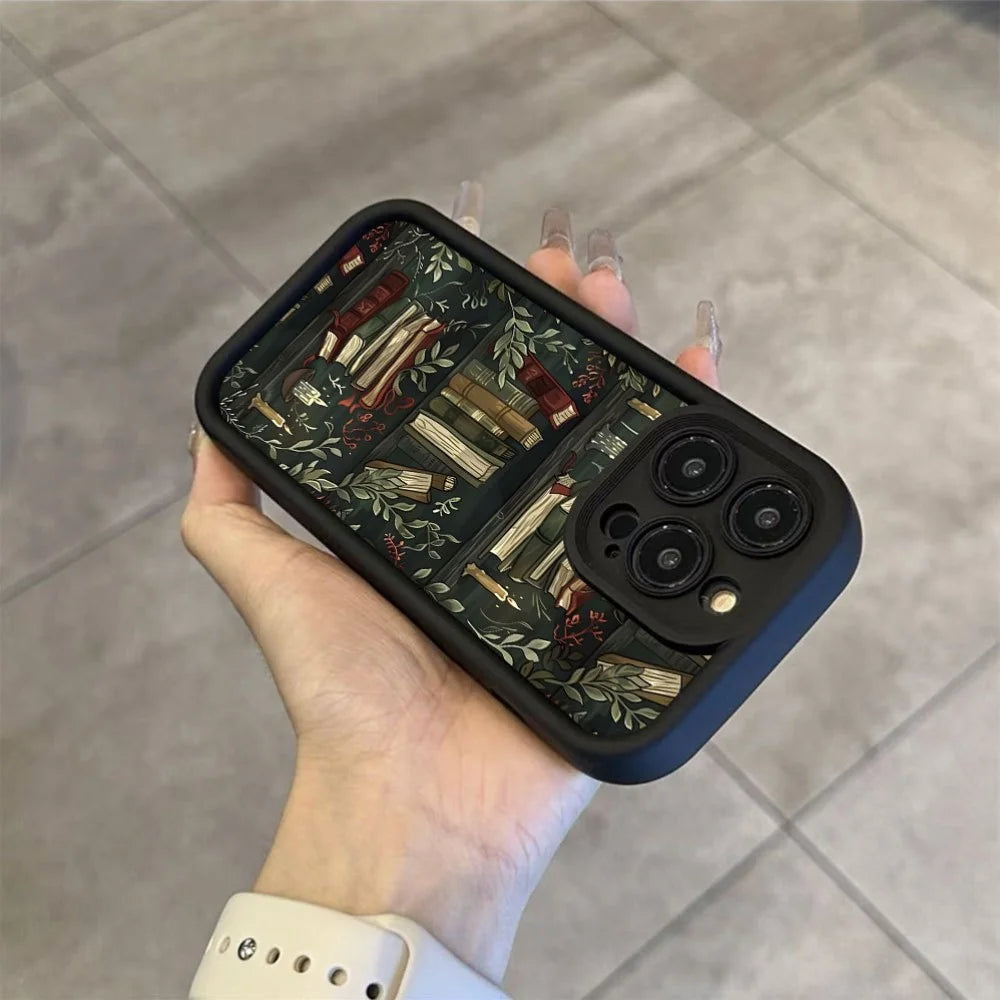 Book Cartoon Creative Pattern Phone Case For iPhone 16 15 11 12 Pro Max XR X XS 7 8 Plus SE2 Cases For iPhone 14 13 Pro XS Max - Caseverse