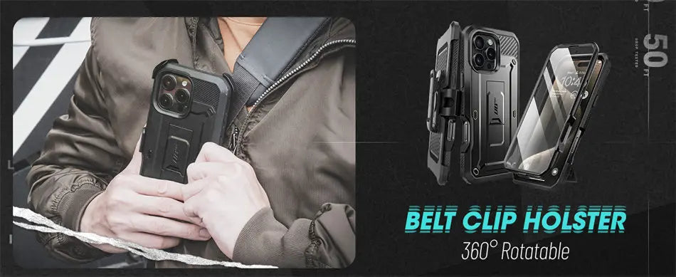 SUPCASE For iPhone 16 Pro Max Case 6.9" (2024) UB Pro Full-Body Heavy Duty Rugged Phone Case with Built-in Screen Protector - Caseverse