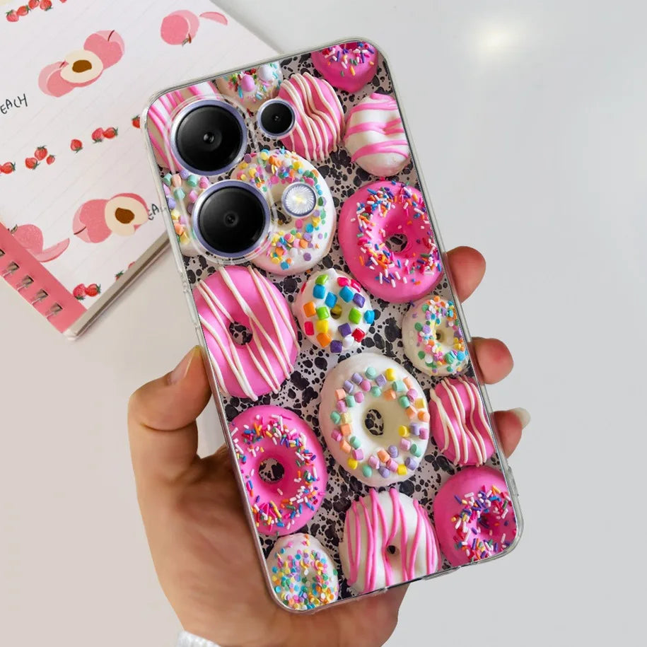 For Xiaomi Poco M6 Pro 2024 Case New Fashion Marble Cartoon Cover Soft Clear Silicone Funda For Xiaomi Poco M6 Pro 4G Phone Case Caseverse