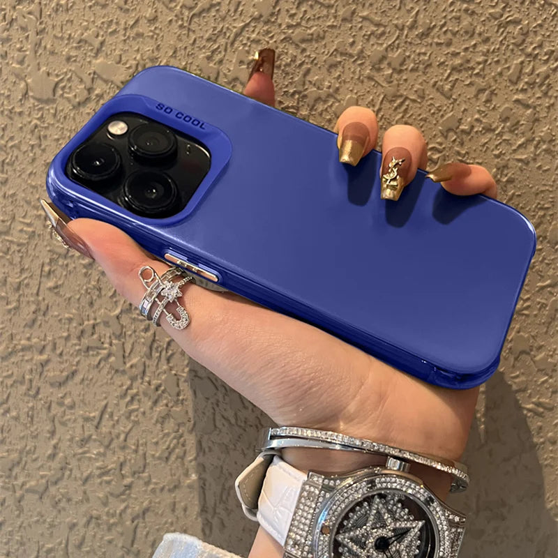 Luxury Matte Silver Electroplated Phone Case For iPhone 11 12 13 14 15 16 Pro Max Plus X Xs Max XR Shockproof Bumper Cases Cover Caseverse