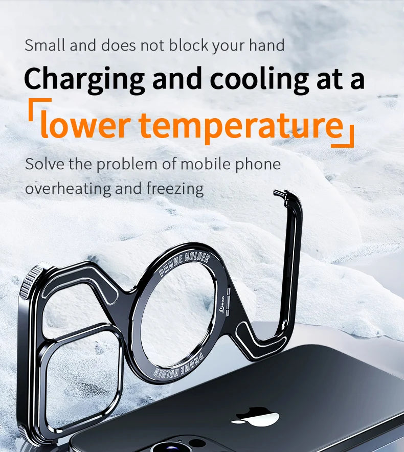 Shockproof Phone Case Z Shape Metal Frame for iPhone 16 Pro 15 14 13 Pro Max Plus Full Aluminium Alloy Magnetic Bracket Cases Caseverse