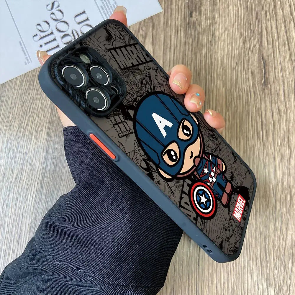 Deadpool Groot Venom Phone Case for Xiaomi Redmi Note 13 12 11 10 10A 10X 9 Prime 9S 8 Pro Plus 4G 5G Matte Clear Hard Cover - Caseverse