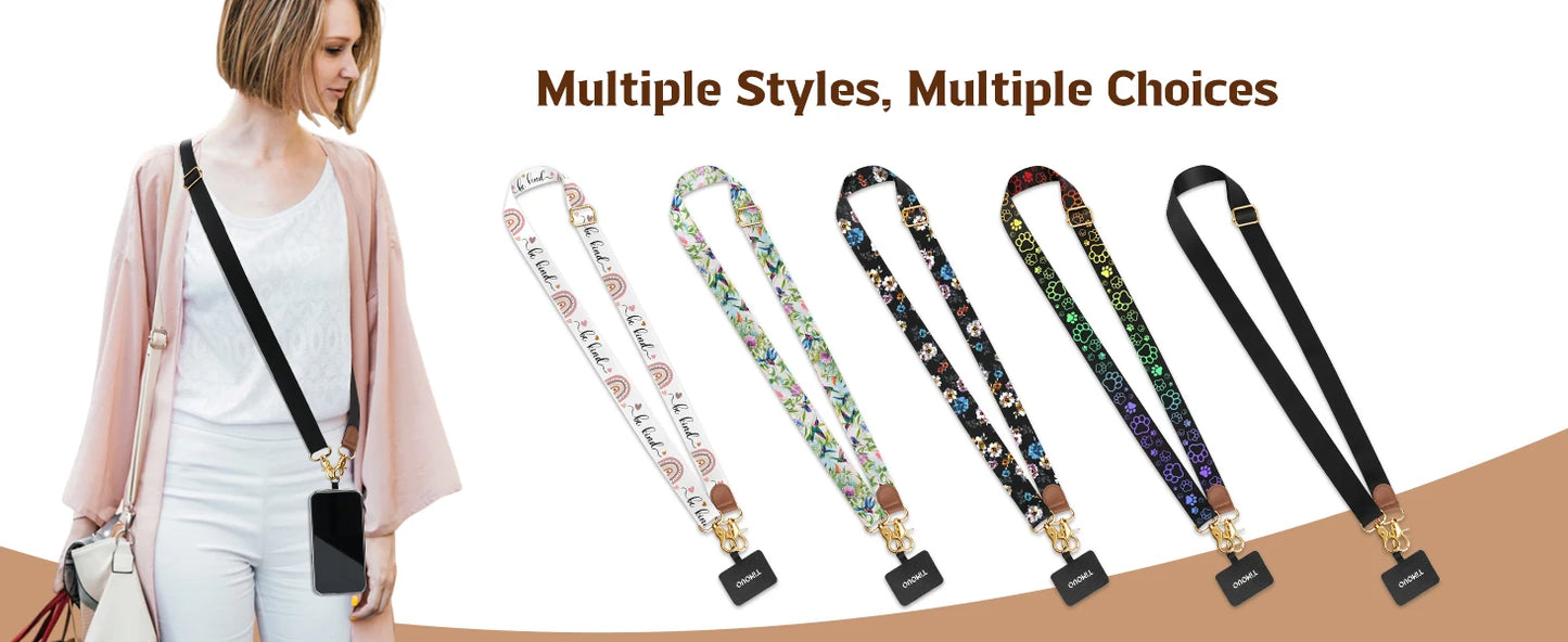 Phone Lanyard Crossbody Wrist Strap,Adjustable Anti-Theft Strap for All Smartphone Case,Universal Cell Phone Neck lanyard for me