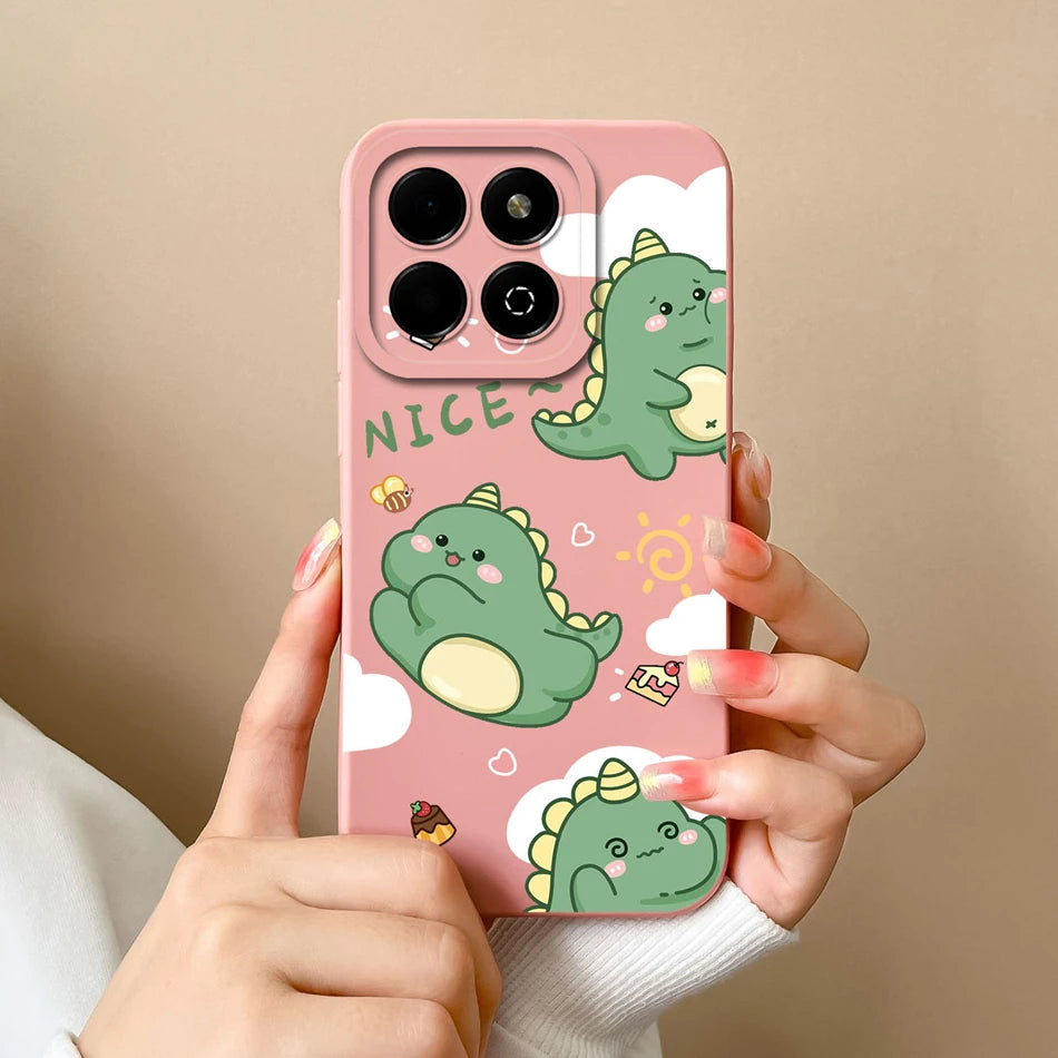 Case For Honor X6B Phone Back Cover Cute Avocado Soft Comfortable Liquid Silicone Camera Protection Anti Drop Bumper Capa Funda - Caseverse