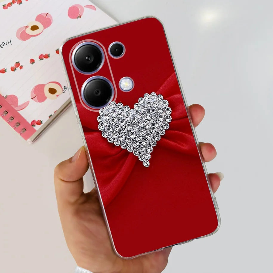 For Xiaomi Poco M6 Pro 2024 Case New Fashion Marble Cartoon Cover Soft Clear Silicone Funda For Xiaomi Poco M6 Pro 4G Phone Case Caseverse