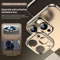 Camera Protection + Hybrid Silicone Frame Aluminum Metal Phone Case For iPhone 16 15 14 13 Pro Max Better Heat Bumper Caseverse