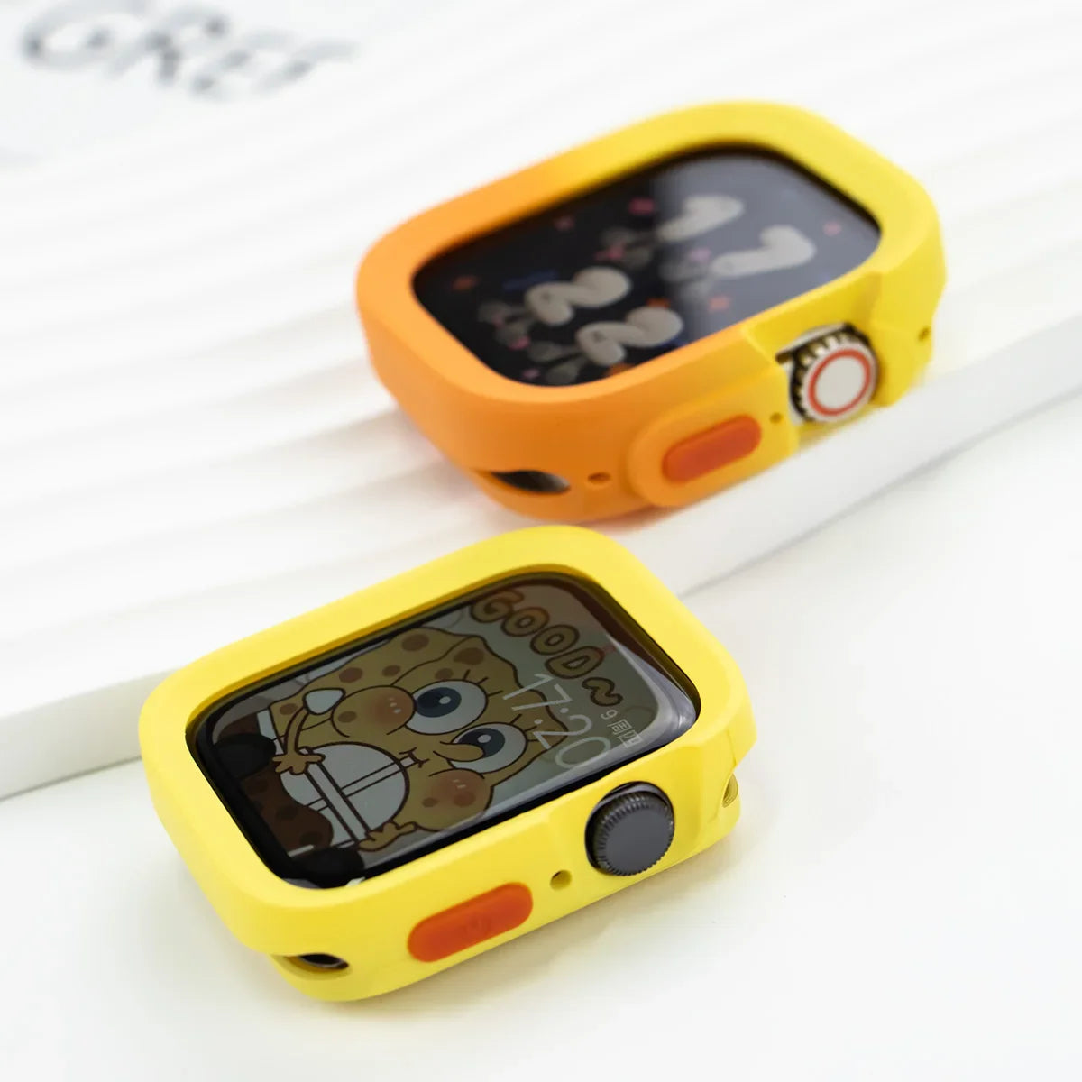 Candy Soft Silicone Case for Apple Watch Cover 44mm 45mm 49mm 40mm 41mm Protection For Iwatch Ultra 2 Series 9 8 7 6 Se 5 Armor