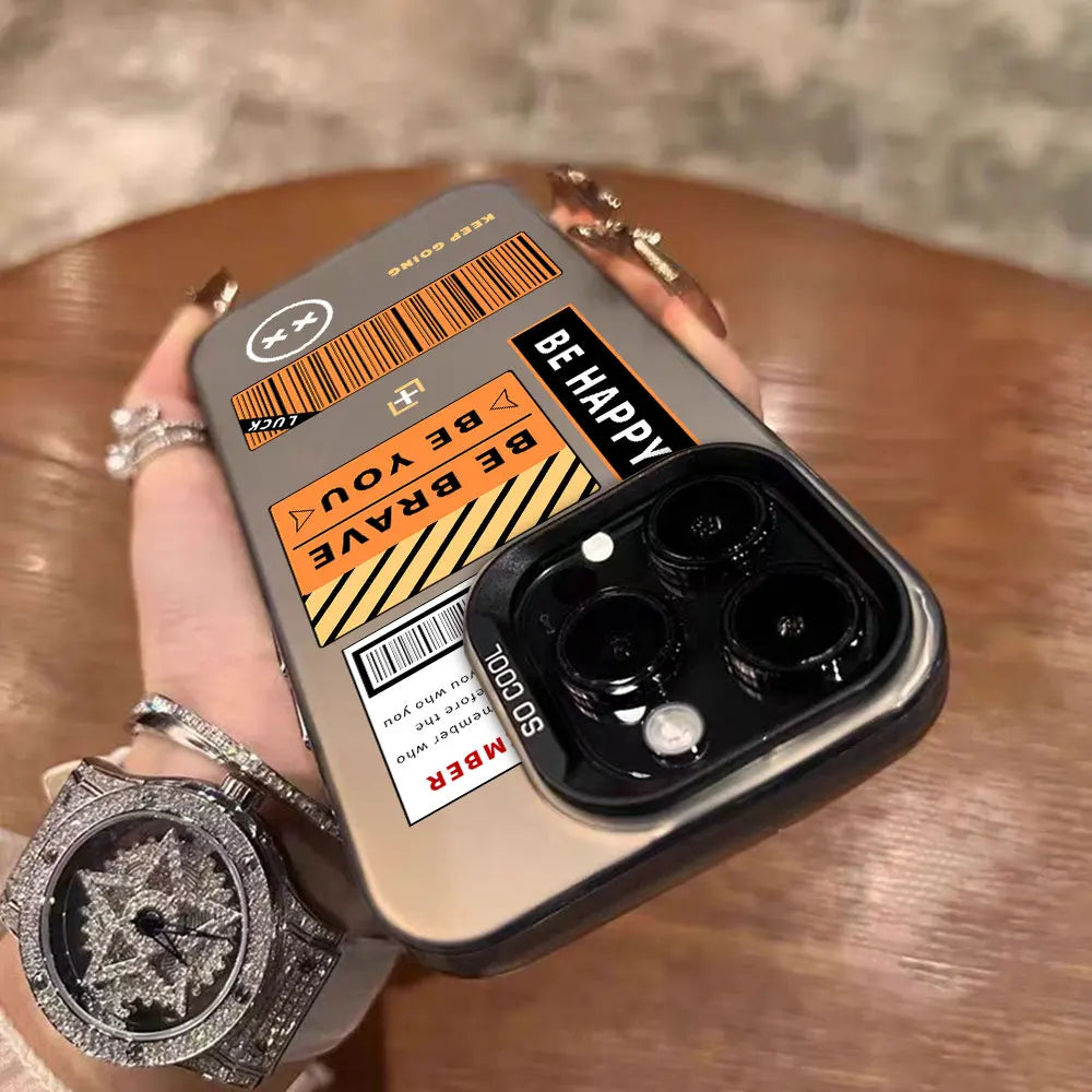 Case For Honor X6B X9B X8B X7B X7A X8A X9A X50I Label Letters Luxury Silver IMD Phone Case HonorX7B 4G X9A 5G Back Cover Fundas - Caseverse