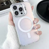 Gradient Metal Lens Holder Magsafe Phone Case for IPhone 16 15 14 Plus 13 12 Pro Max Back Lens Glass Film Matte PC Hard Cover Caseverse