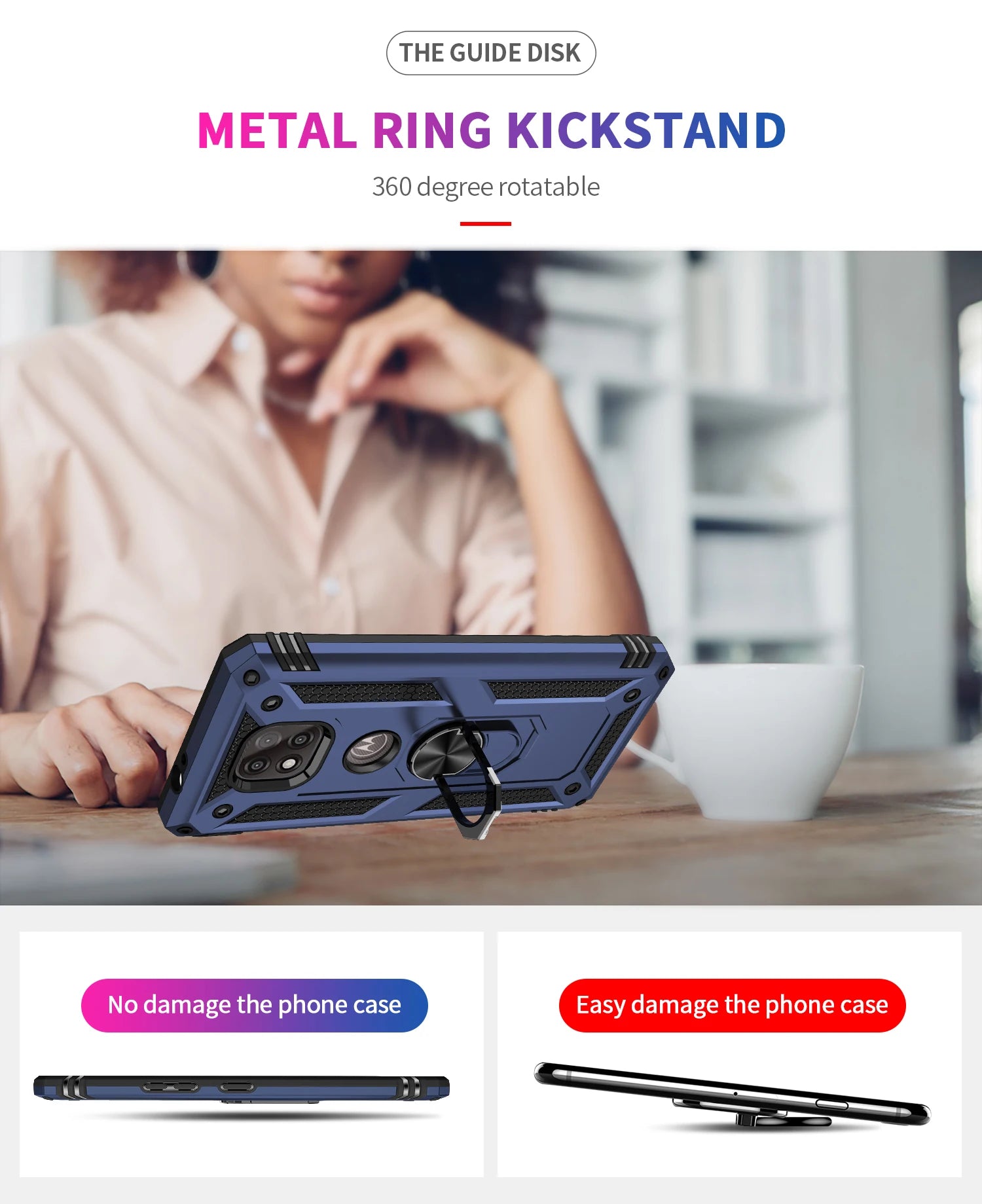 for Moto G Power Case for Phone Moto G Power 2021 Case Shockproof Armor Rugged Military Protective Car Holder Magnetic Cover - Caseverse