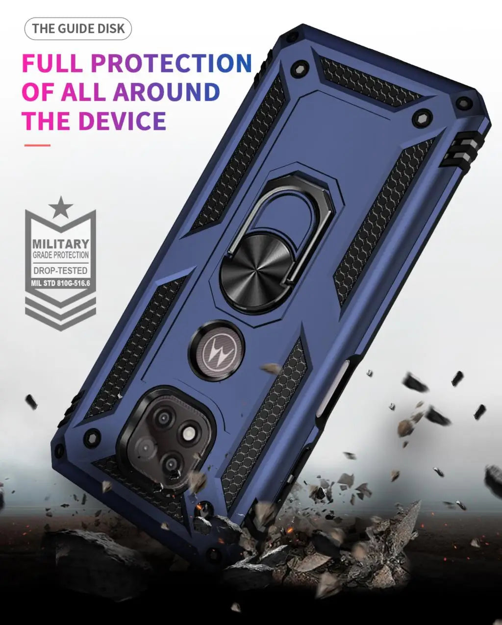 for Moto G Power Case for Phone Moto G Power 2021 Case Shockproof Armor Rugged Military Protective Car Holder Magnetic Cover - Caseverse