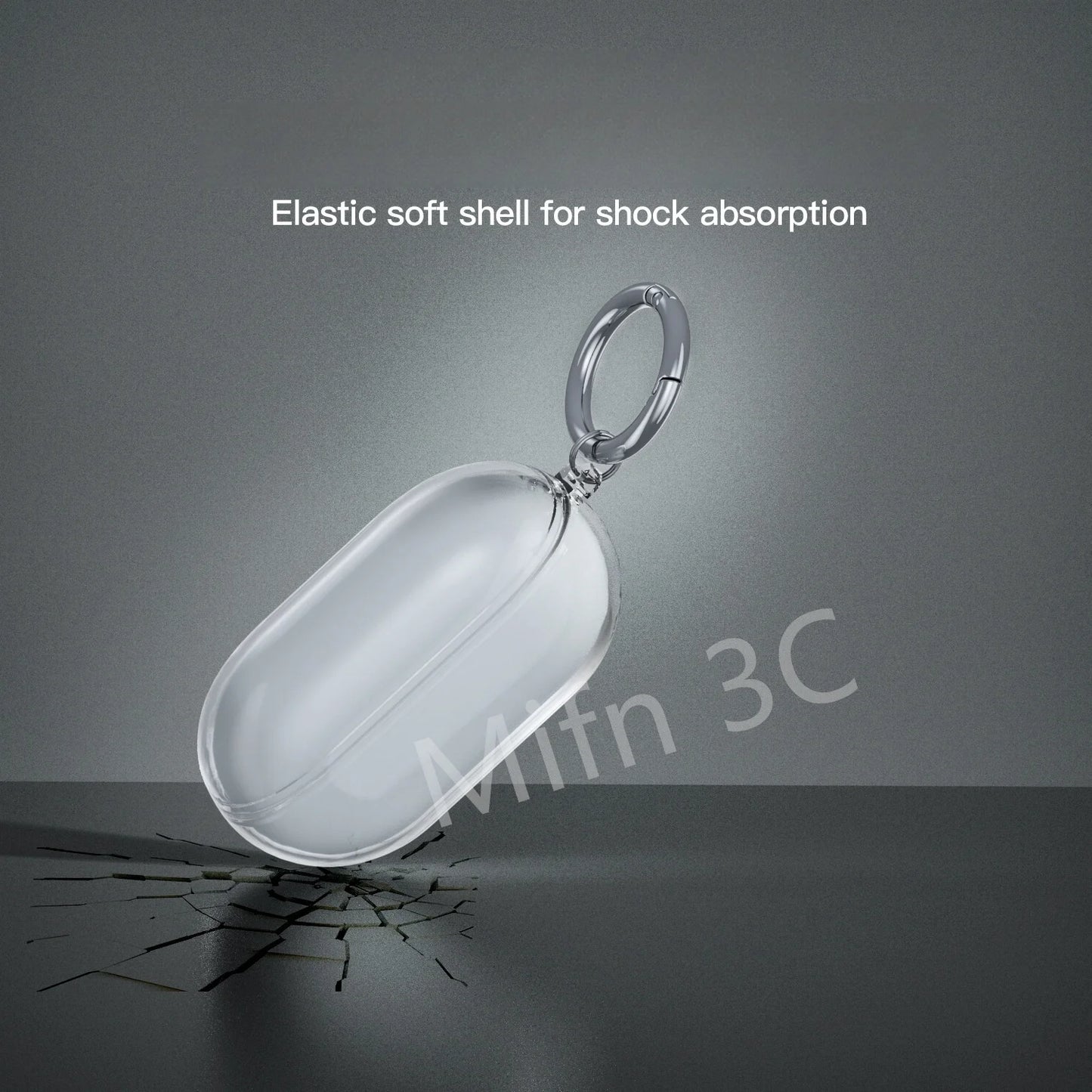 2024 New For Beats solo Buds Earbuds case Soft Transparent Protect Case With keyring Scratch resistant Case for Beats solo Buds