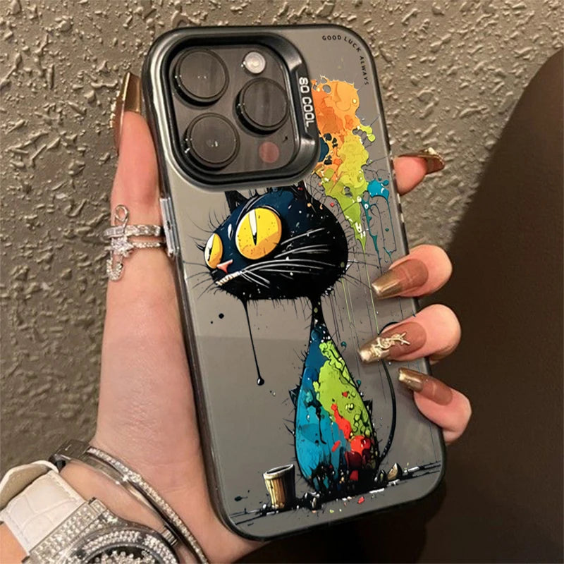Personalized graffiti Cartoon Cat Phone Case For Xiaomi Redmi Note 13 12 11 Pro Plus 5G 12S 11S 10S 10 Pro Redmi 13C 4G Cover Caseverse