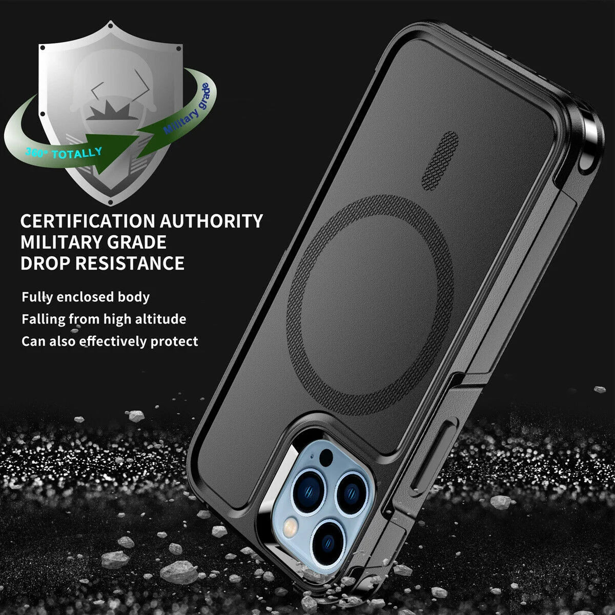 Magnetic Case for iPhone 15 14 Pro Max Plus 13 mini 12 for MagSafe Military Grade Drop Protective Tough Shockproof Case - Caseverse