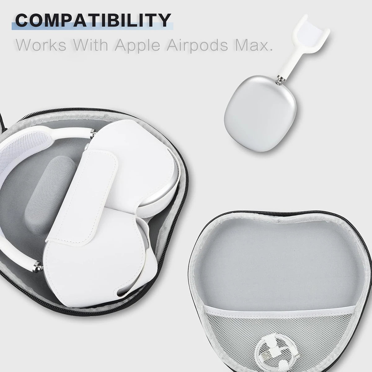 Suitable for AirPods Max hard case supports sleep mode travel portable bag wireless earphone protective case storage box Caseverse