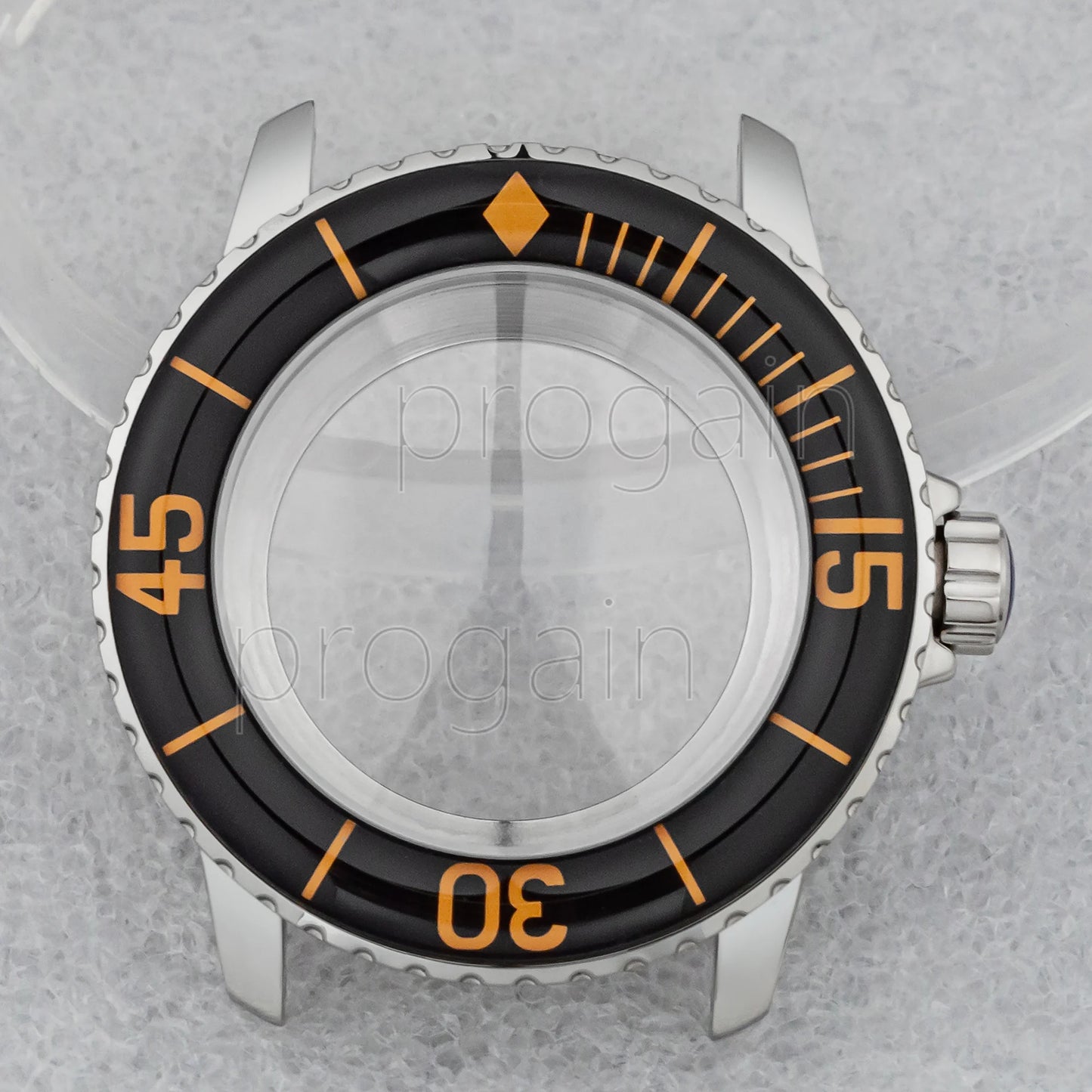 45mm Watch Case 10ATM Waterproof Stainless Steel for Fifty Fathoms Watch Case fit NH35 Movement NH35 Stainless Steel Case