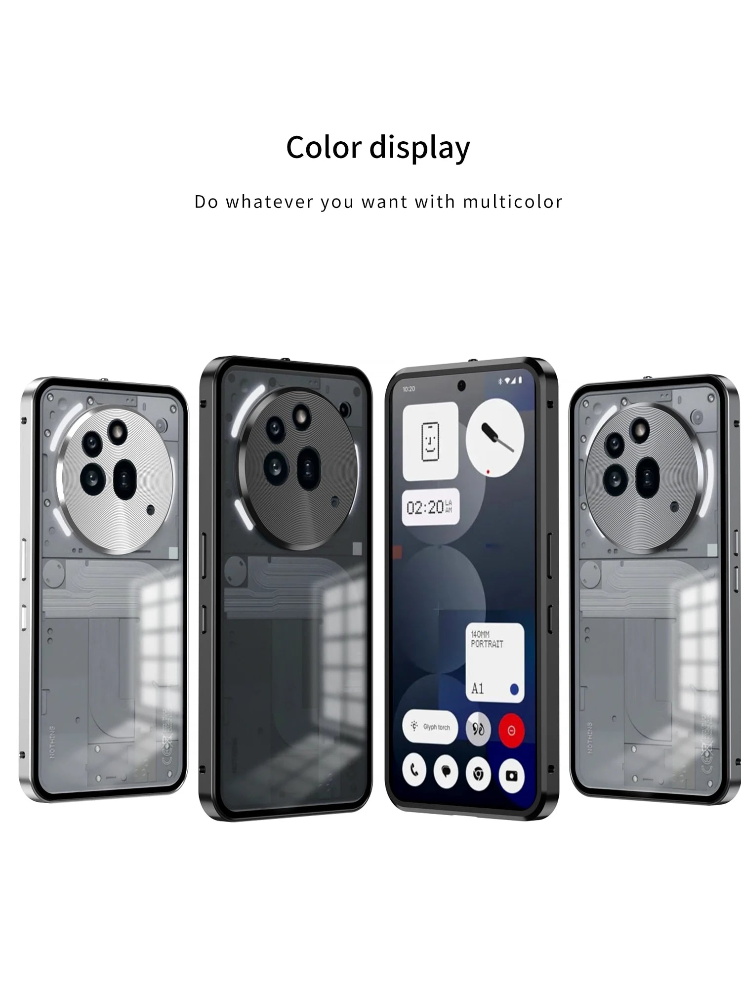 Metal Frame Lens Protection Matte Shockproof Phone Case For Nothing Phone 2A Plus Phone 3A Pro Bumper Back Cover Accessories Caseverse