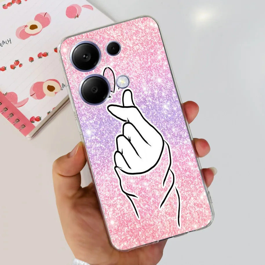 For Xiaomi Poco M6 Pro 2024 Case New Fashion Marble Cartoon Cover Soft Clear Silicone Funda For Xiaomi Poco M6 Pro 4G Phone Case - Caseverse