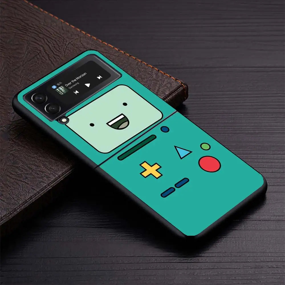 Gameboy Boy Game Phone Case for Samsung Galaxy Z Flip6 5G Flip4 Flip5 Flip3 Black Cover Z Flip 6 5 4 3 PC Shell Coque Galaxy Z F Caseverse