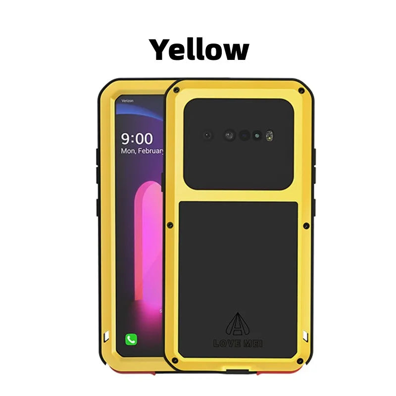Love Mei Phone Case for  LG V60 Silicone Military Grade Metal Protective Case Shock Proof Dust Proof Cover - Caseverse