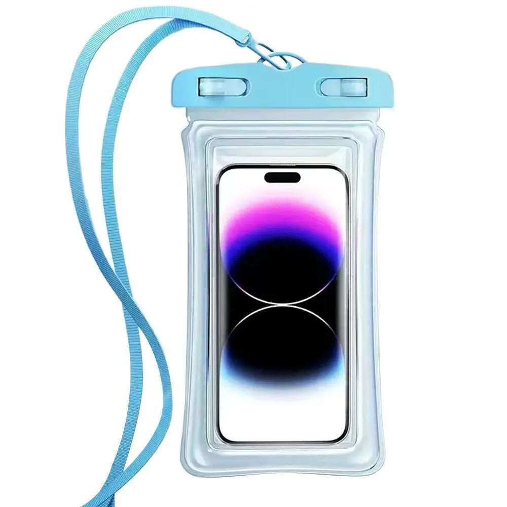 Transparent Waterproof Phone Case Touch Screen Under 7.0 inches Mobile Phone Cover with Lanyard Phone Sealed Bag Swimming&Diving - Caseverse