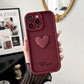 Cute INS Love Heart Personalized Name Case For iPhone 16 15 14 13 12 11 Pro Max Luxury Soft Silicone Custom DIY Cover 15 Pro Max Caseverse