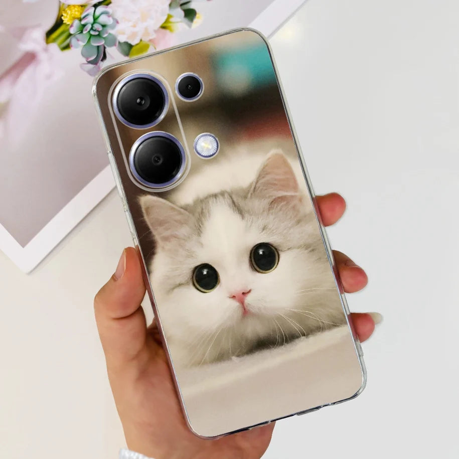 For Xiaomi Poco M6 Pro 2024 Case New Fashion Marble Cartoon Cover Soft Clear Silicone Funda For Xiaomi Poco M6 Pro 4G Phone Case - Caseverse