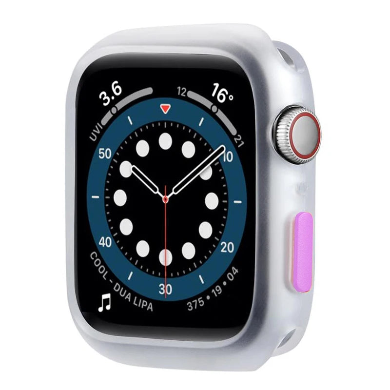 Candy Soft Silicone Case for Apple Watch Cover 9 8 7 6 Se 5 45mm 42mm 38 Protection Iwatch Serie 44mm 40mm 41mm Bumper for women