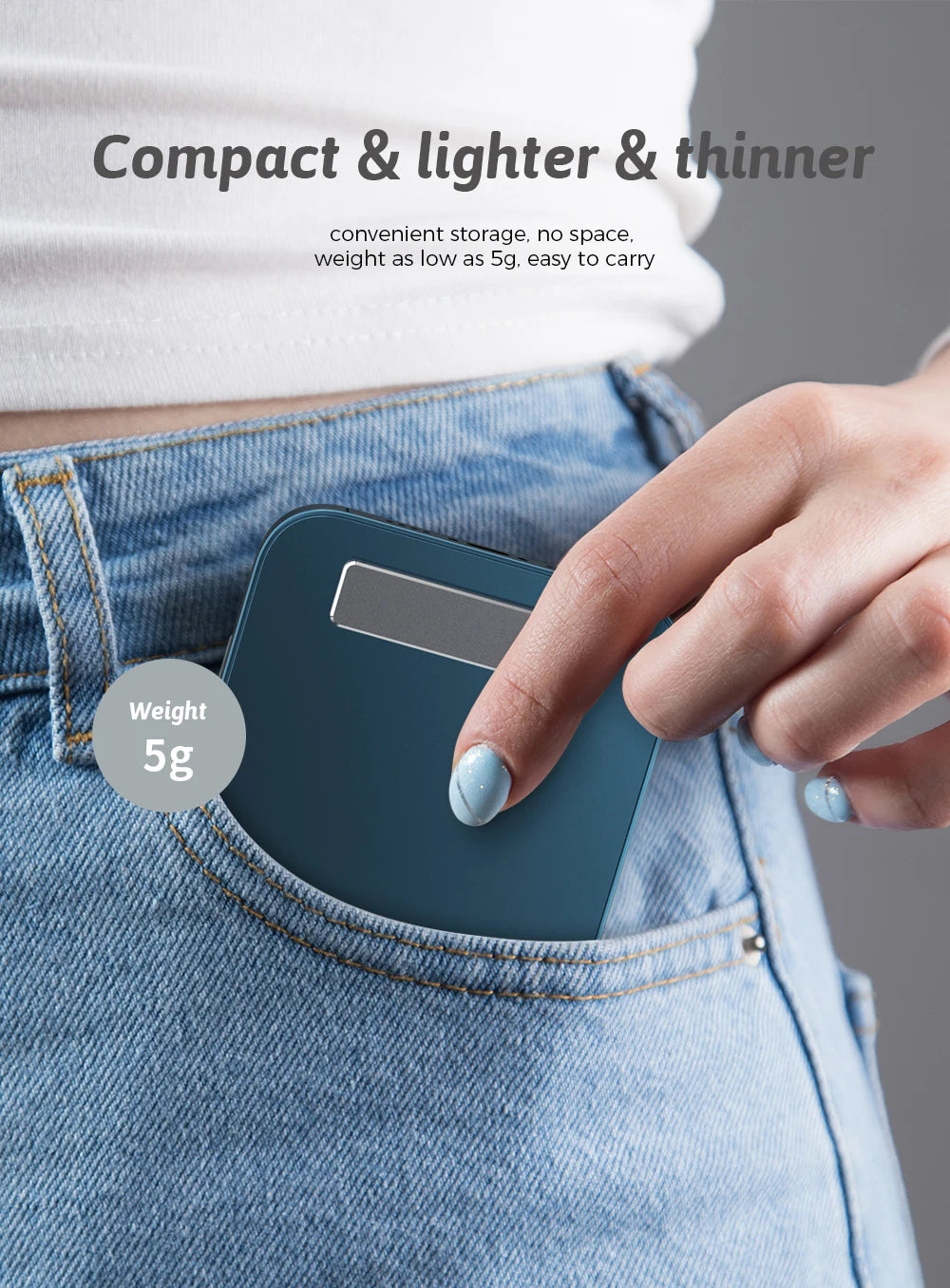 Metal Folding Phone Holder Alloy Invisible Back Stick Phone Desktop Holder Portable Mobile Support Phone Stand for iPhone Xiaomi - Caseverse