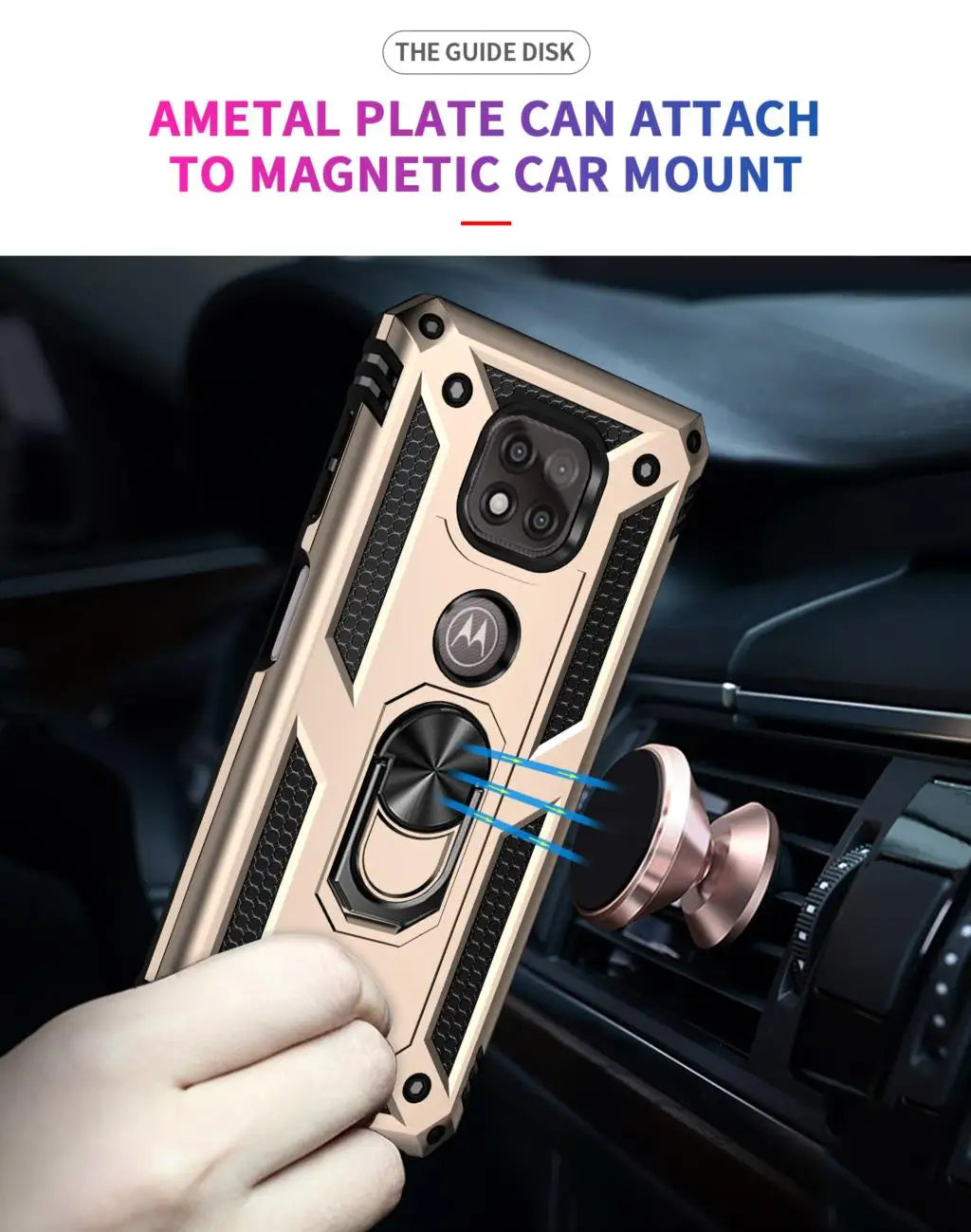 for Moto G Power Case for Phone Moto G Power 2021 Case Shockproof Armor Rugged Military Protective Car Holder Magnetic Cover - Caseverse