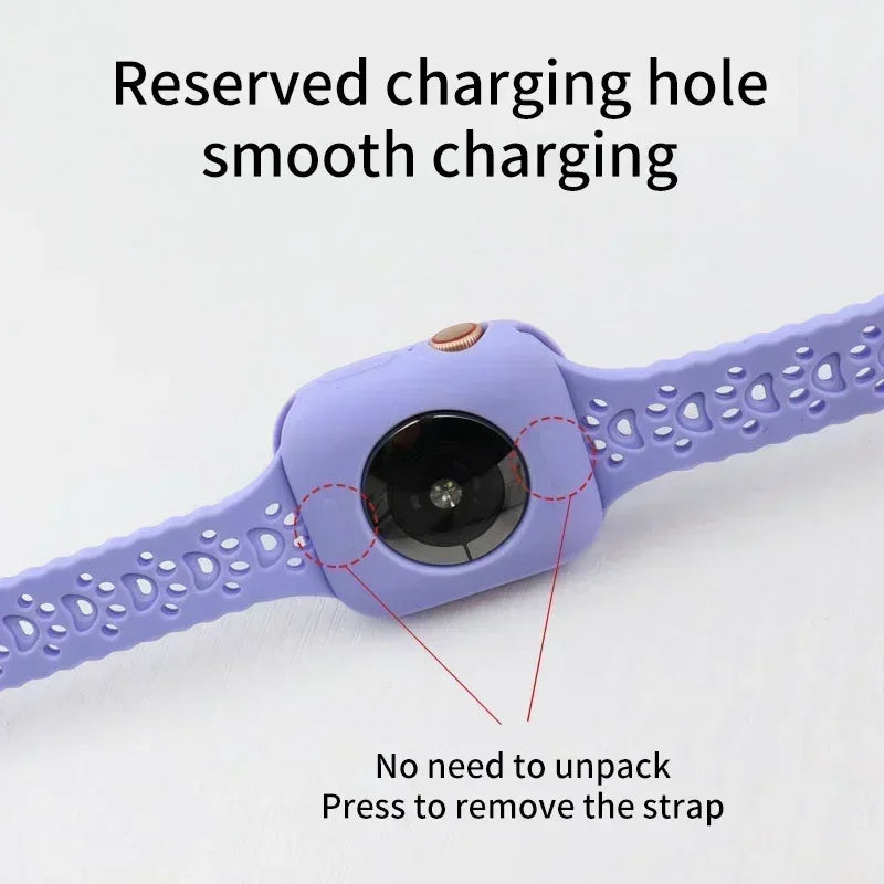 Candy Soft Silicone Case for Apple Watch Cover 9 8 7 6 Se 5 45mm 42mm 38 Protection Iwatch Serie 44mm 40mm 41mm Bumper for women