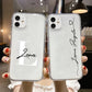 Personalized Custom Name Phone Case For iPhone 13 12 11 14 15 16 pro 16 14 15 Plus Xs MAX XR 12 13 Mini Clear Cover Capa Fundas Caseverse