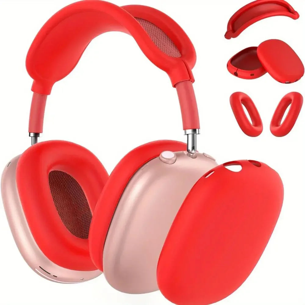 3 in 1 Soft Silicone Skin Protector Headphones Case For Airpods Max Cases Anti Scratch Shockproof Earphone Cover Accessories Caseverse