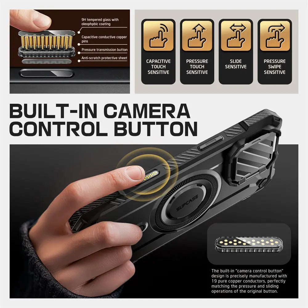 SUPCASE For iPhone 16 Pro Case 6.3" 2024 UB Mag XT Heavy Duty Rugged Strong Magnetic Phone Case with Camera Cover - Caseverse