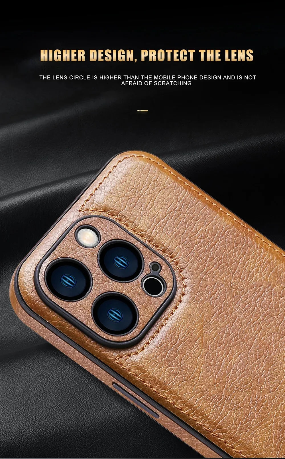 Soft Leather Case for iPhone 17 14 13 12 11 16 Pro Max XR 15 Plus Air Ultra Thin Lens Protection iphone16 16Pro Cover Coque