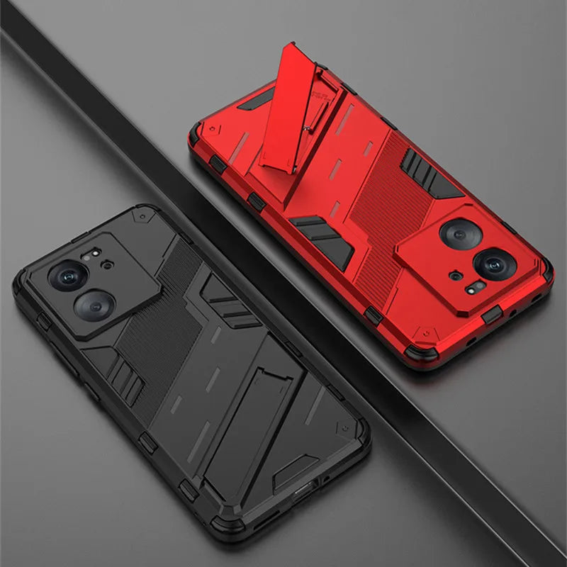Rugged Armor Shockproof Phone Case For Xiaomi Mi 11 12 13 Lite 14 10T 11T 12T 13T Poco F3 F4 F5 Pro Holder Stand Back Cover - Caseverse