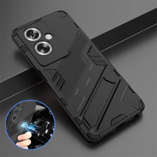 For OPPO A79 5G Case Shockproof Rugged PC Armor Phone Case For OPPO A 79 OPPOA79 5G CPH2553 Car Magnetic Holder Stand Back Cover - Caseverse