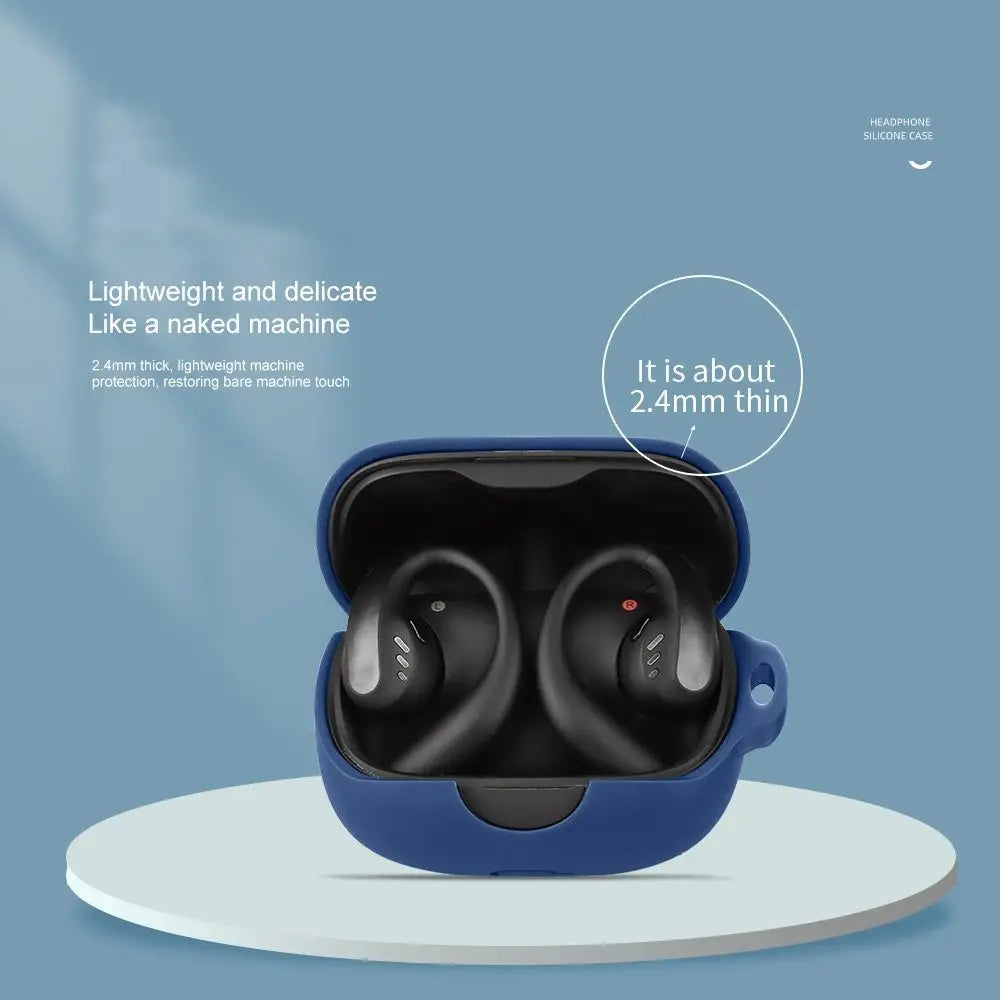 Anti-drop Earbuds Protective Case Washable Dustproof Wireless Earphone Shell Silicone for Anker Soundcore AeroFit Pro Caseverse