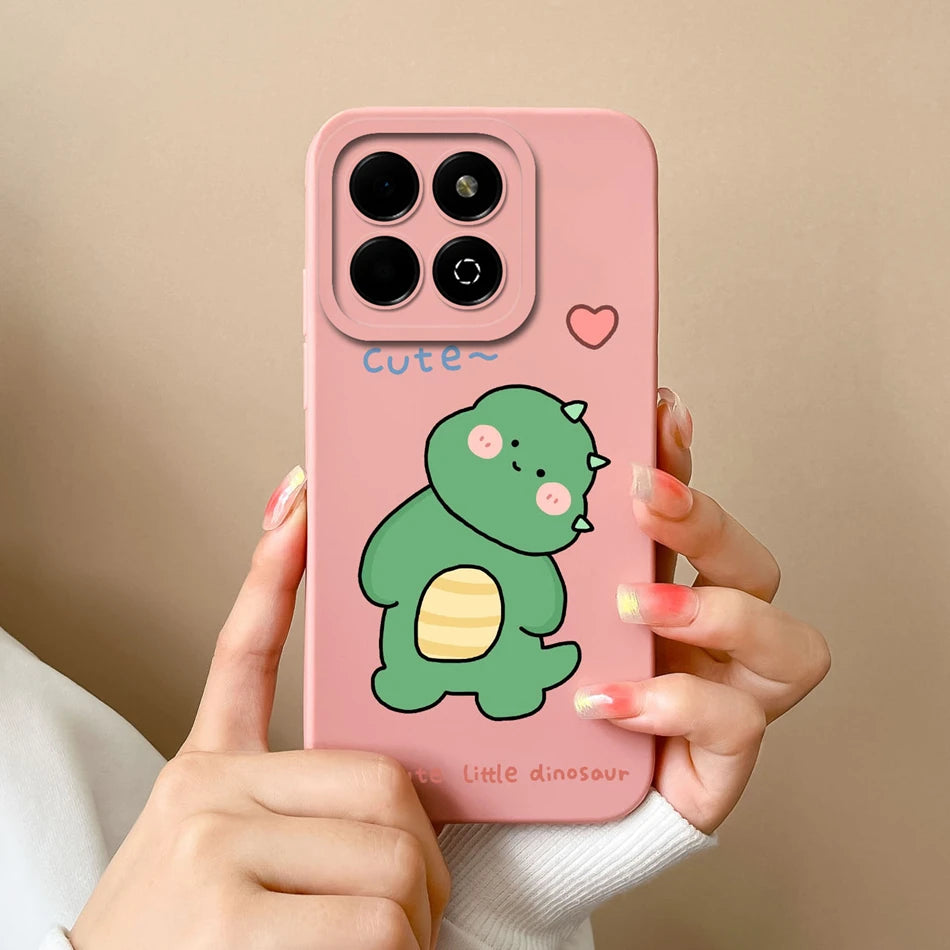 Case For Honor X6B Phone Back Cover Cute Avocado Soft Comfortable Liquid Silicone Camera Protection Anti Drop Bumper Capa Funda - Caseverse