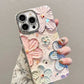 Luxury Flowers Glitter Laser Phone Case For iPhone 16 Pro Max 15 14 Plus 13 12 11 Diamond Soft Shockproof Lens protection Cover Caseverse
