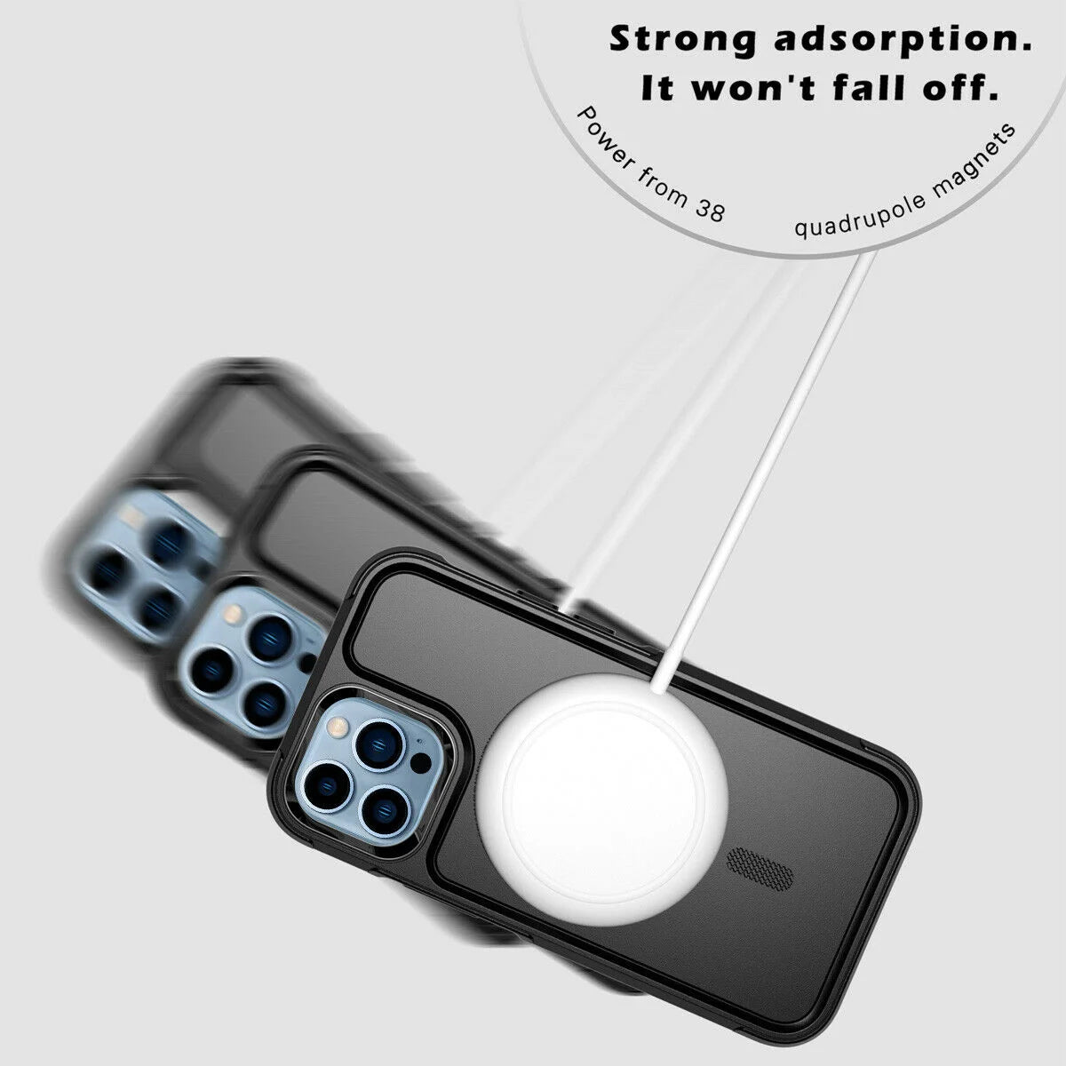 Magnetic Case for iPhone 15 14 Pro Max Plus 13 mini 12 for MagSafe Military Grade Drop Protective Tough Shockproof Case - Caseverse