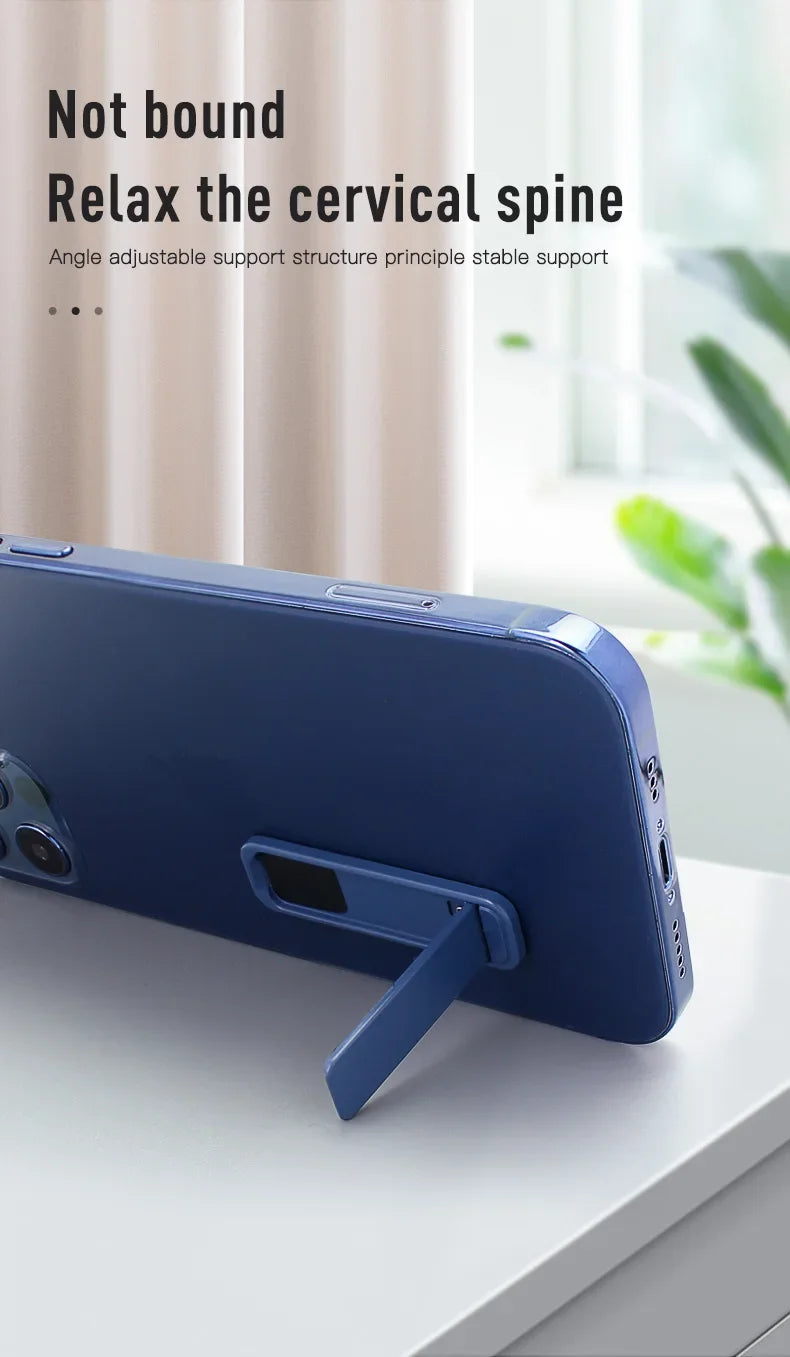 Mobile Phone Colourful Metal  Holder Strip Shape Back Sticker Stand Simple Portable Cellphone Bracket for iPhone 16 15 14 Xiaomi