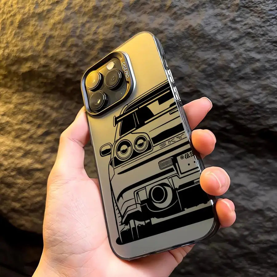JDM Dream Car Cool Cover Phone Case for iPhone 16 Pro 15 Pro Max 14 13 12 11 XS 14 Pro Max 16 Plus 14Pro 12Pro Soft Shell - Caseverse