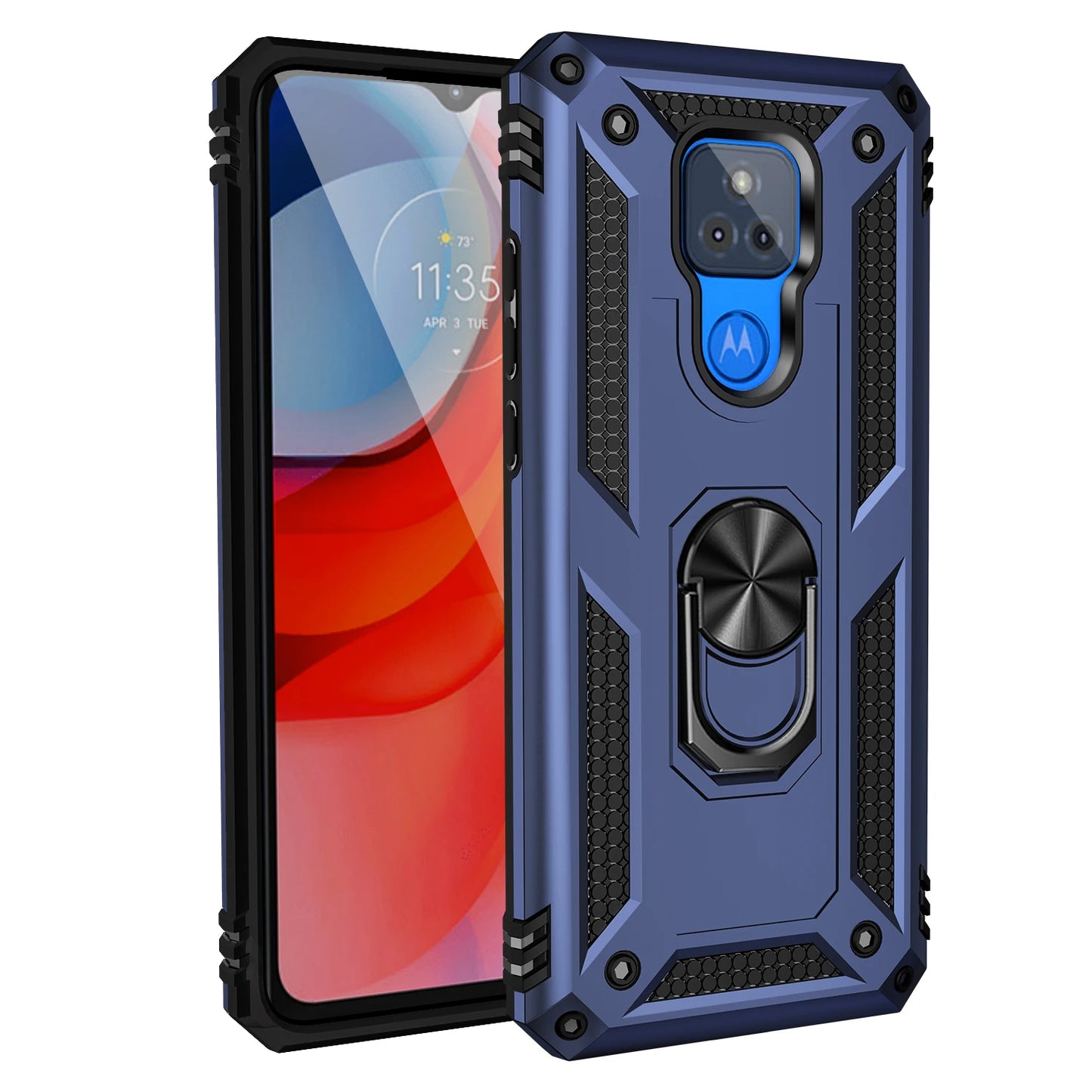 for Moto G Play Case for Phone Moto G Play 2021 Case Shockproof Armor Rugged Military Protective Car Holder Magnetic Cover