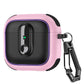 Armor locking clasp Earphone Cover For AirPods 4 3 2Pro With Plated Purple Strips With Magnetic Attraction Protective Case
