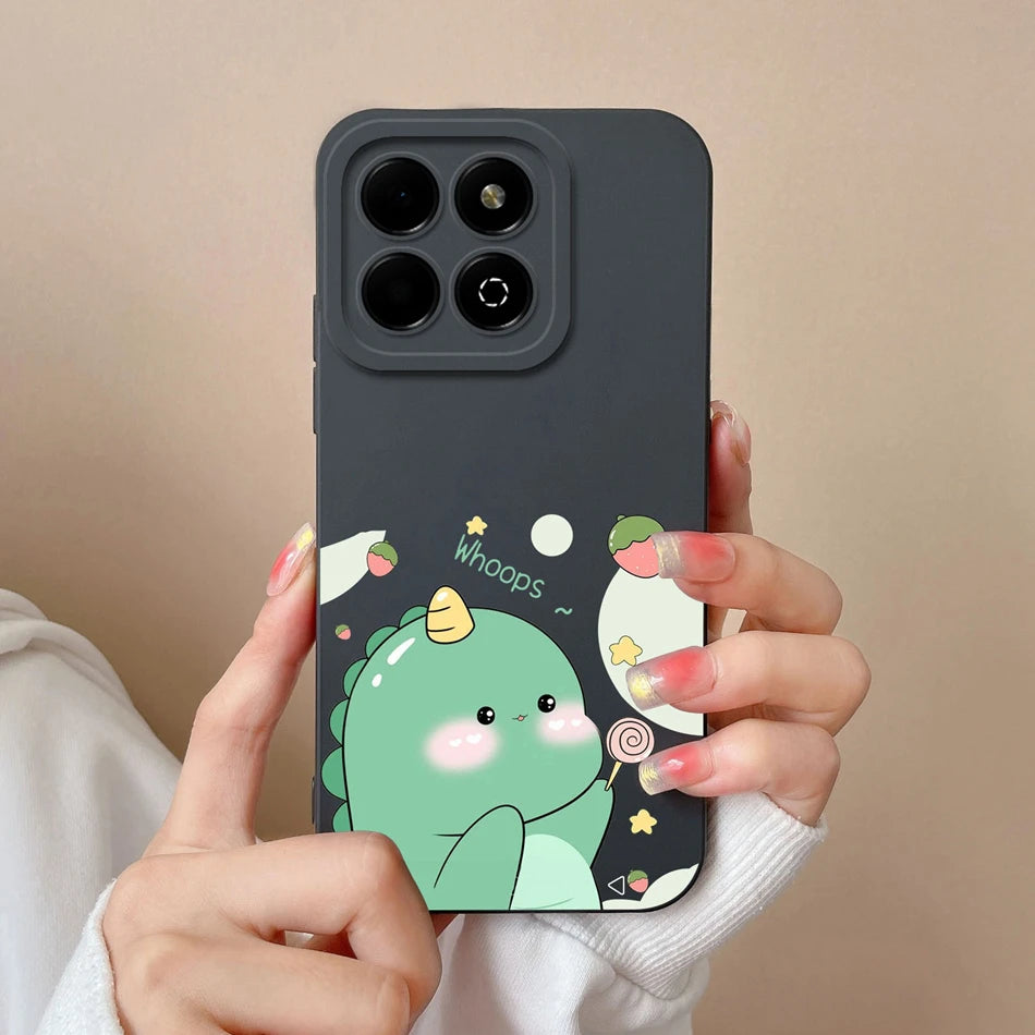 Case For Honor X6B Phone Back Cover Cute Avocado Soft Comfortable Liquid Silicone Camera Protection Anti Drop Bumper Capa Funda - Caseverse