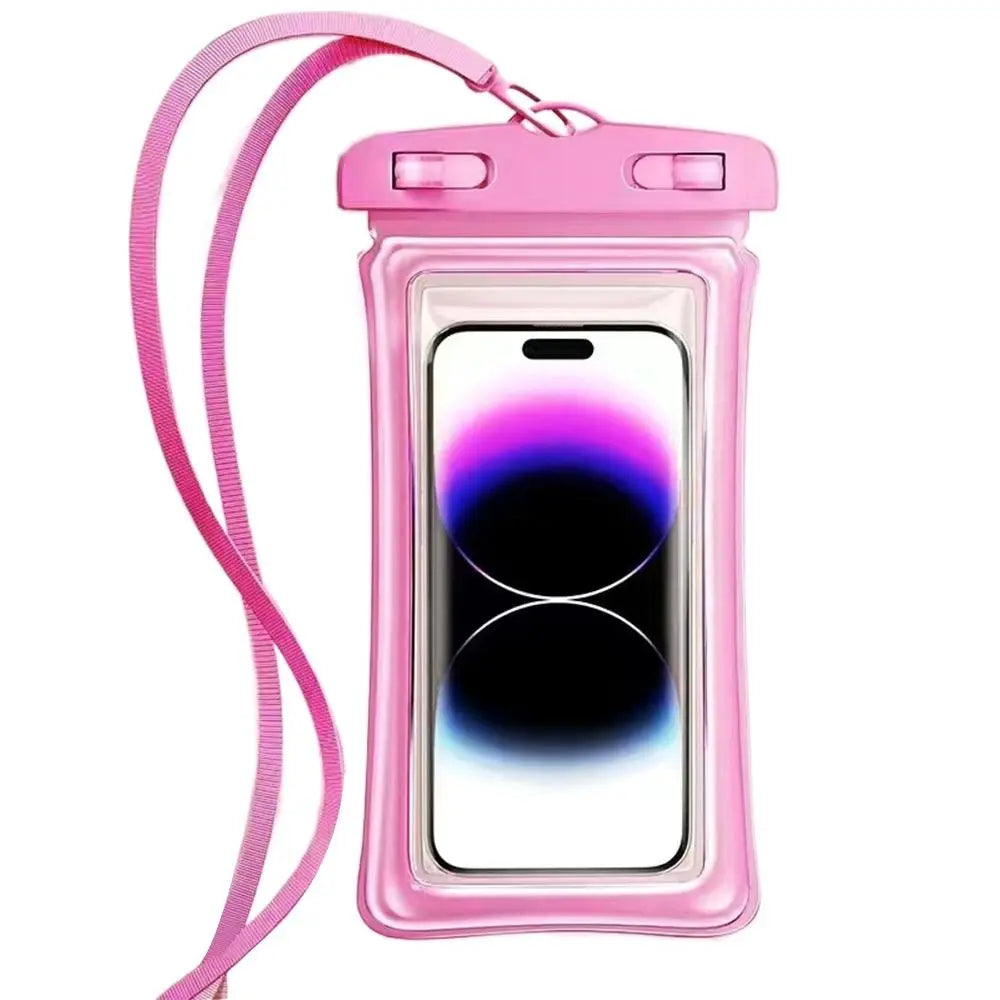 Transparent Waterproof Phone Case Touch Screen Under 7.0 inches Mobile Phone Cover with Lanyard Phone Sealed Bag Swimming&Diving - Caseverse