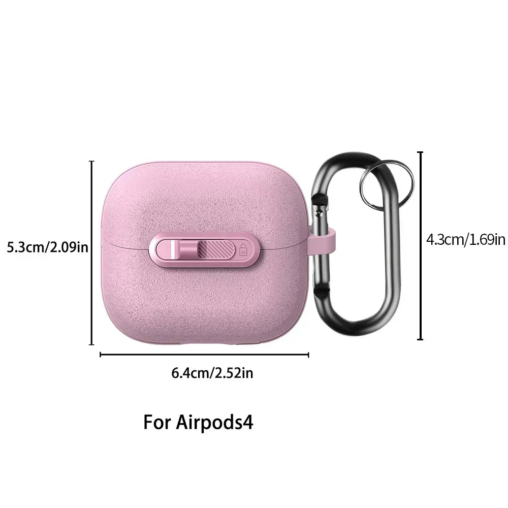 Frosted Earphone Case for Apple Airpods 4 with Cleansing Sets Wireless Headset Cover Magnetic Horizontal Lock Protective Covers Caseverse