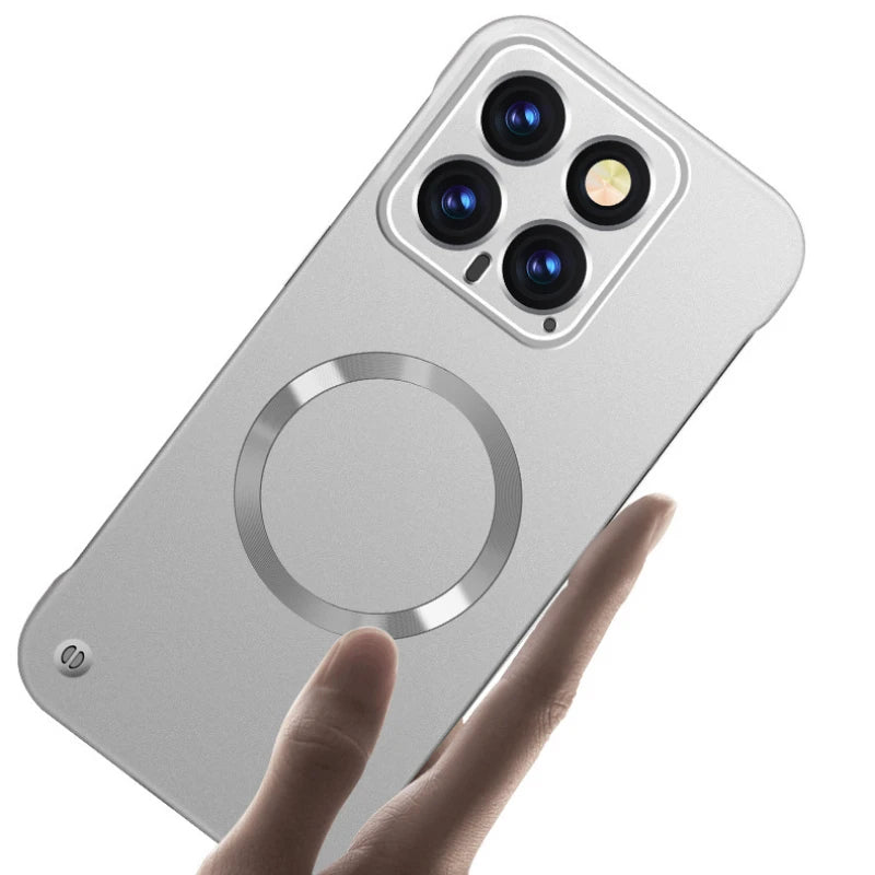 For Xiaomi 15 Pro Phone Case for XIAOMI Mi 15 15pro Xiaomi15 Metal Frameless Magnetic Lens Protective Cover Plain Back Shell - Caseverse