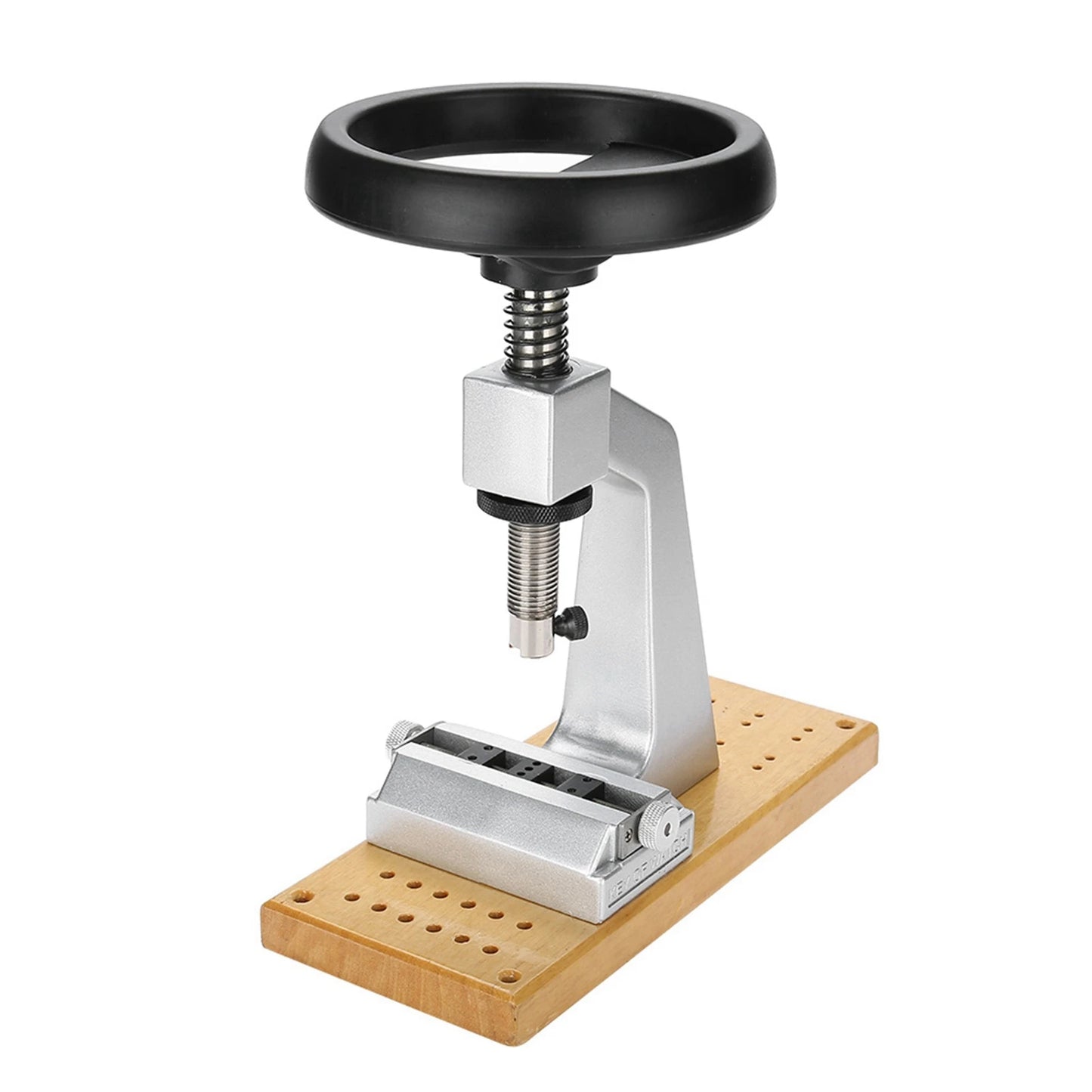 Bench Watch Case Opener Bench Watch Case Opener Wristwatch Tool Back Opener with 6 Dies Watch Repair Tool Watch Case Remover